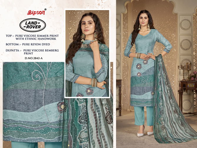 Land Rover 2842 By Bipson Pure Viscose Printed Dress Material Wholesalers In Delhi